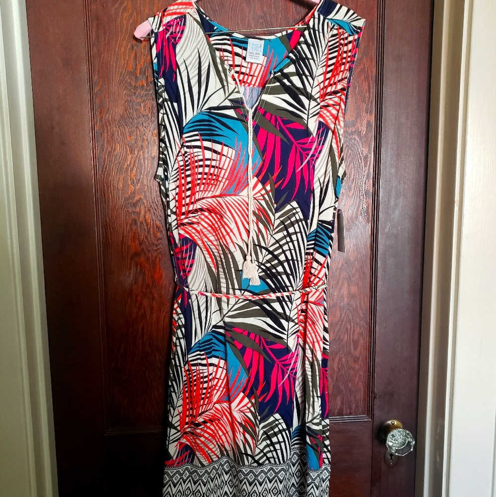Print cover up dress